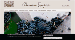 Desktop Screenshot of domainetempier.com